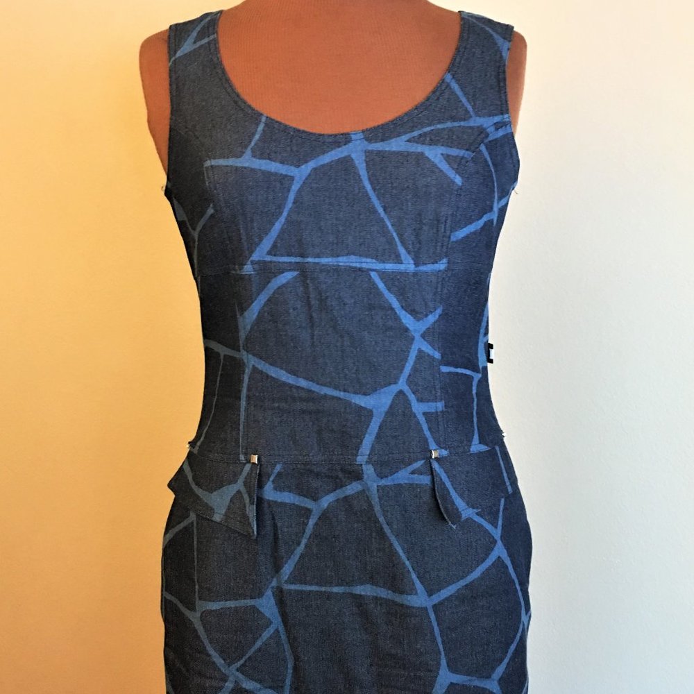 NATHALIE CHAIZE PARIS Sleeveless Denim Dress - Picture 3 of 16